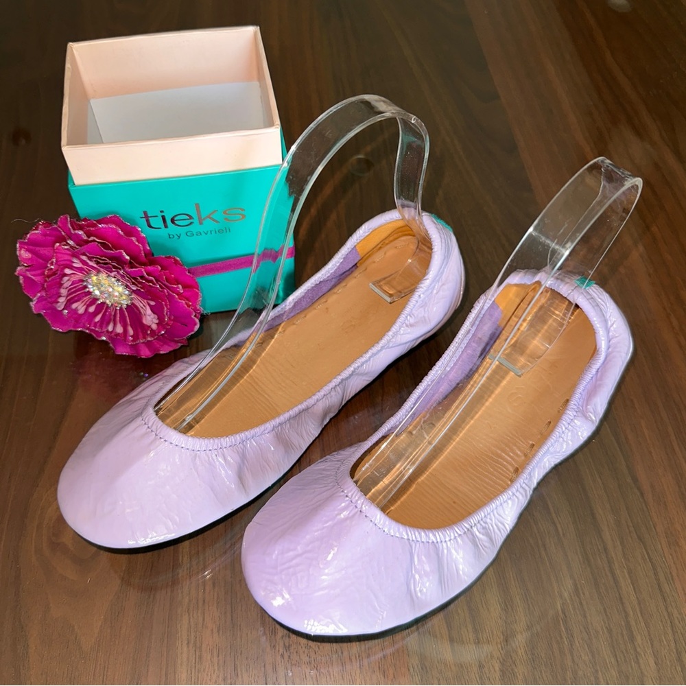 Tieks women’s Lavender Italian leather flats Size7